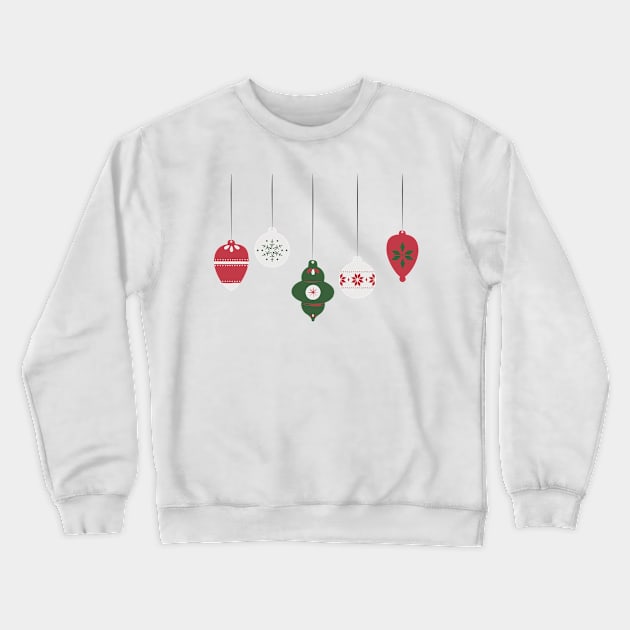 Hanging Baubles Crewneck Sweatshirt by Budwood Designs